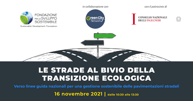 Webinar “Le strade al bivio della transizione ecologica” – 16 novembre