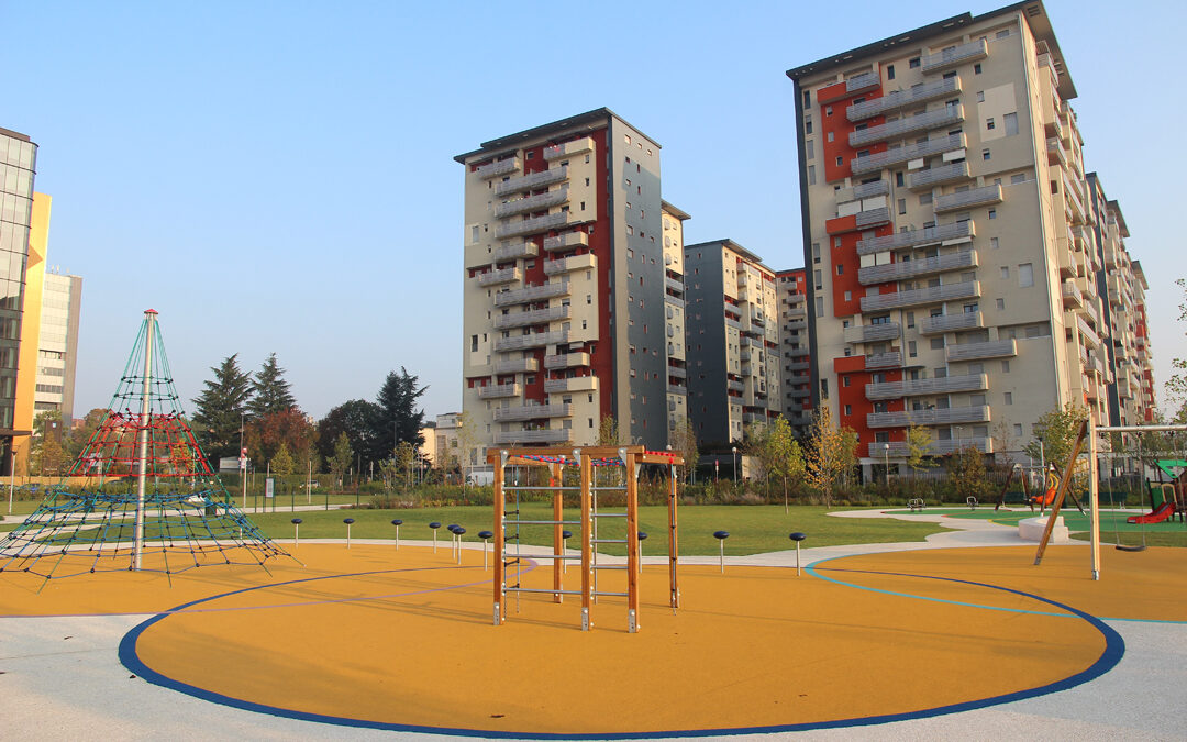 Milano sceglie la gomma riciclata per un’area giochi nel Parco della Torre nel quartiere Bicocca