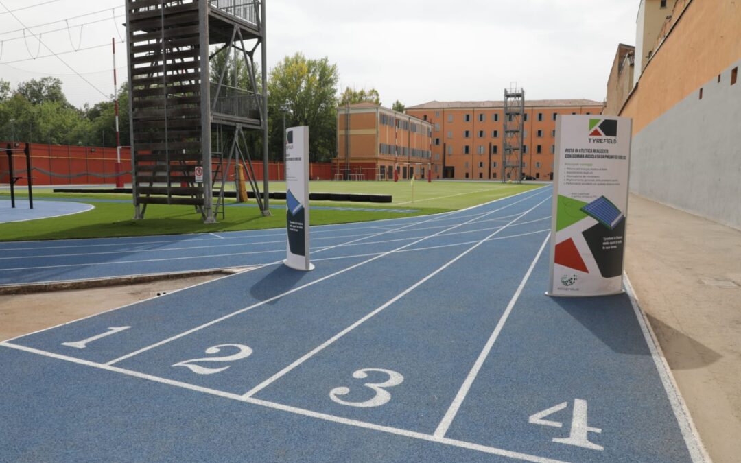 L’Accademia Militare di Modena sceglie la gomma riciclata per la realizzazione di un’innovativa pista di atletica