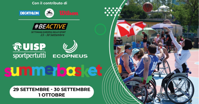 Arriva “Summerbasket”: un evento all’insegna dello sport sostenibile a cura di Ecopneus e Uisp